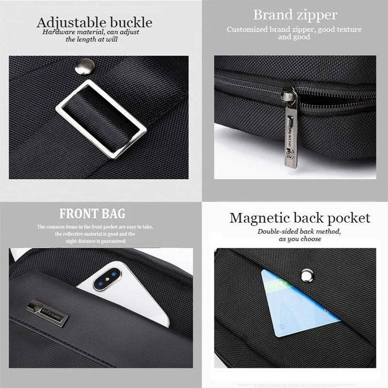 ARCTIC HUNTER Men's Messenger Bags Fit 8 Inch Ipad Casual Crossbody Bag Multifunction Waterproof Shoulder Bag Pack for Men Bolsa