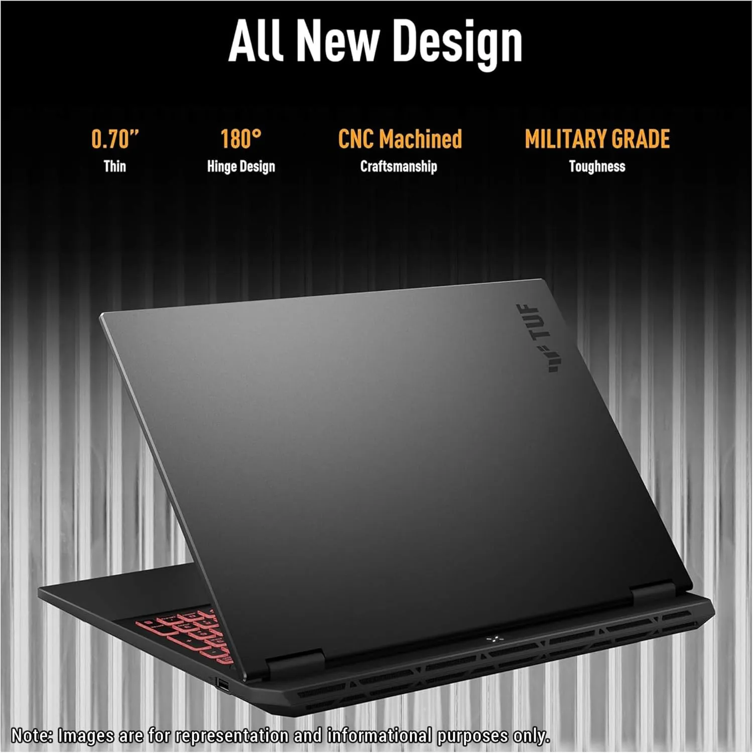 ASUS TUF A16 Copilot  Gaming Laptop, AMD Ryzen AI 9 HX 370, 32 GB LPDDR5x RAM, 2 TB PCle SSD, 16" WQXGA (2560x1600) 165Hz Display, Nvidia G-Force RTX 4060, 1-Zone RGB Keyboard, W11 Pro, Jaeger Gray