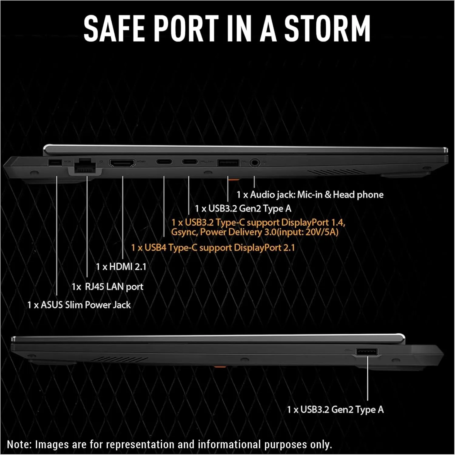 ASUS TUF A16 Copilot  Gaming Laptop, AMD Ryzen AI 9 HX 370, 32 GB LPDDR5x RAM, 2 TB PCle SSD, 16" WQXGA (2560x1600) 165Hz Display, Nvidia G-Force RTX 4060, 1-Zone RGB Keyboard, W11 Pro, Jaeger Gray