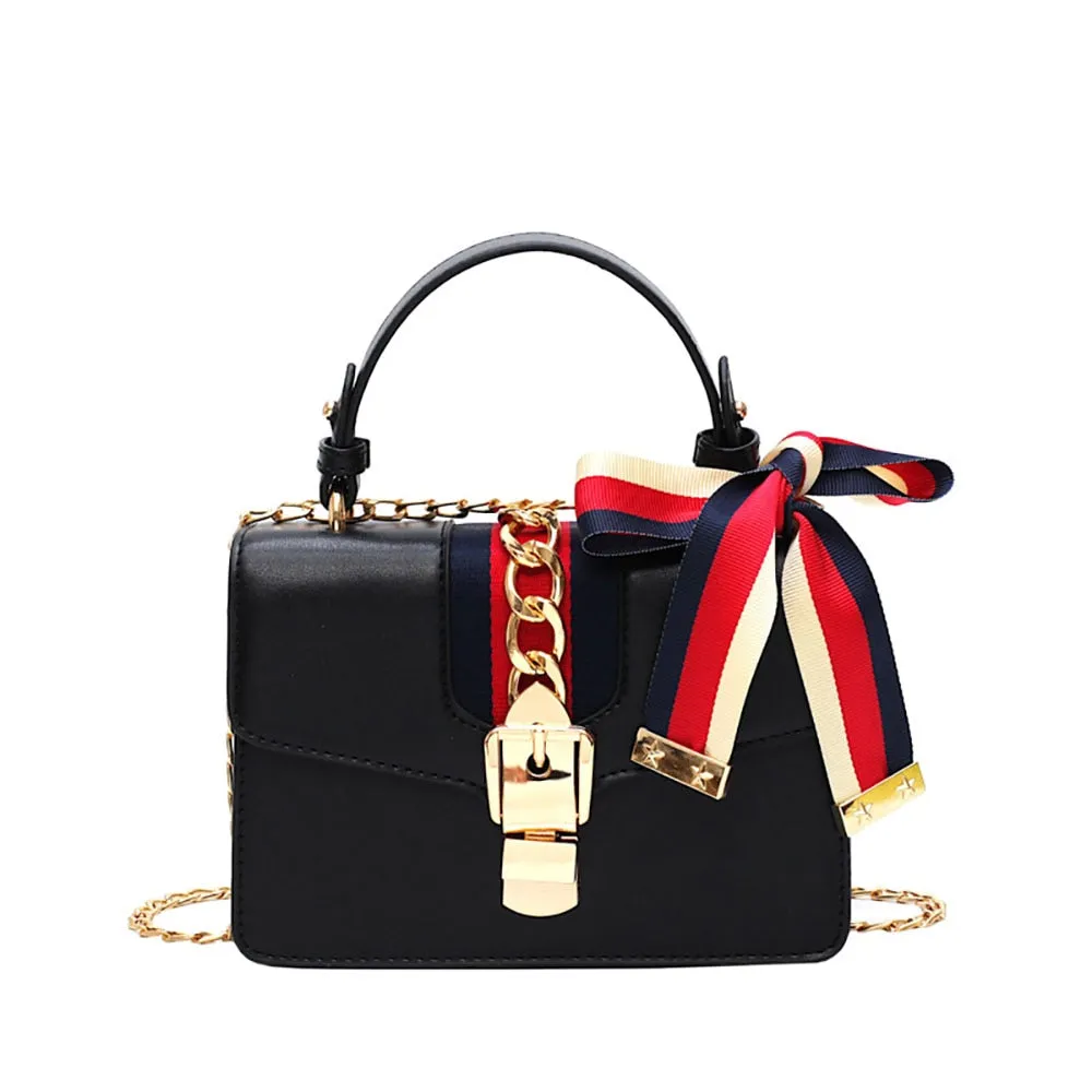 Bag Handbags Outdoor Chains Small Shopping And Compact Purses Shoulder Ribbons Women Leather PU For Handbags Bags Female Crossbody Cost-efficient Women