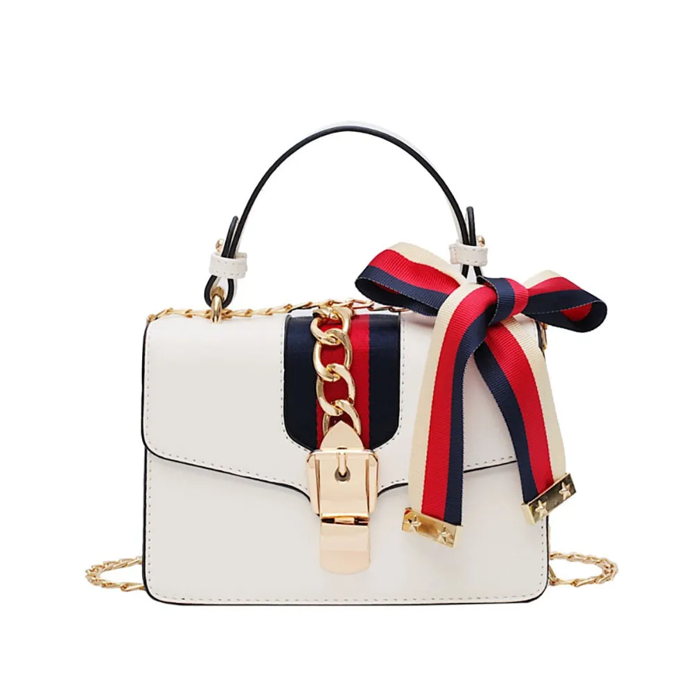 Bag Handbags Outdoor Chains Small Shopping And Compact Purses Shoulder Ribbons Women Leather PU For Handbags Bags Female Crossbody Cost-efficient Women