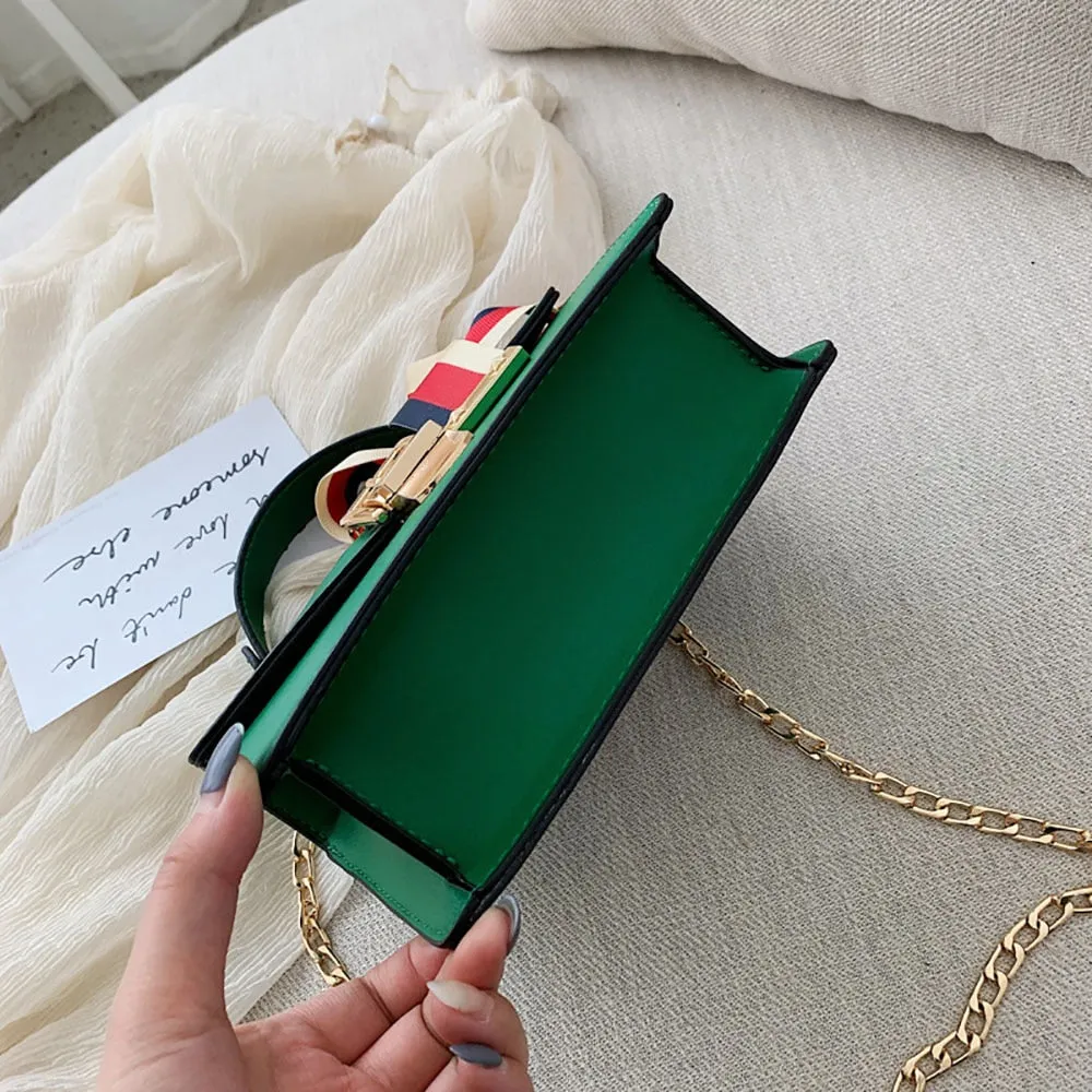 Bag Handbags Outdoor Chains Small Shopping And Compact Purses Shoulder Ribbons Women Leather PU For Handbags Bags Female Crossbody Cost-efficient Women