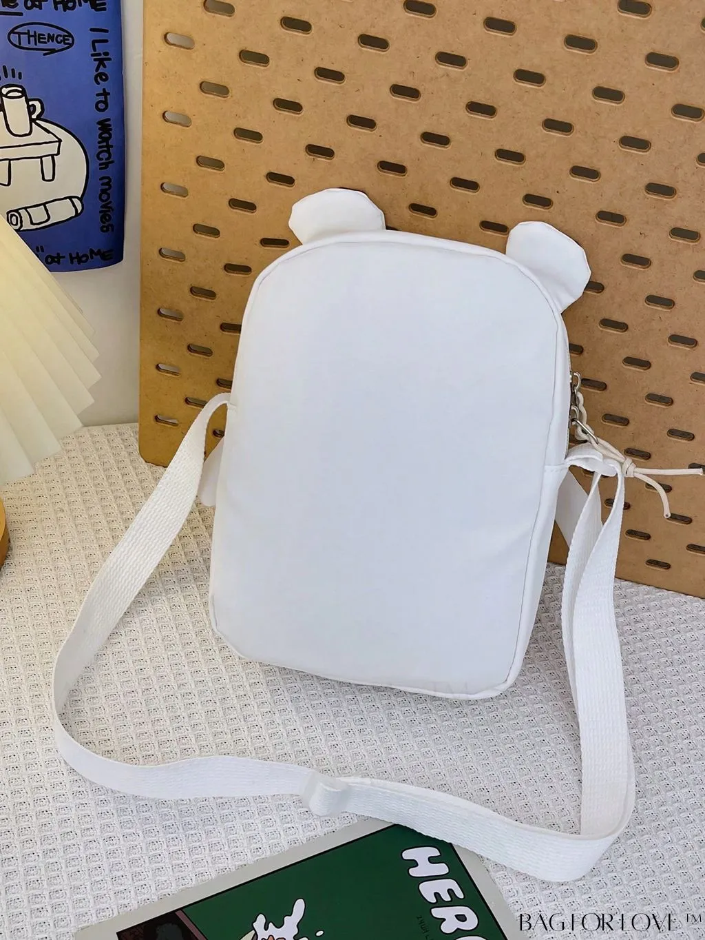 BagForLove - Astronaut-themed Mini Canvas Bag with Zipper - Perfect for Novelty and Style