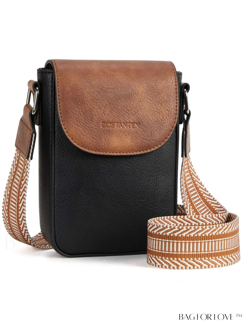 BagForLove - BOSTANTEN Stylish Leather Phone Wallet Crossbody Bags with Adjustable Guitar Strap for Women