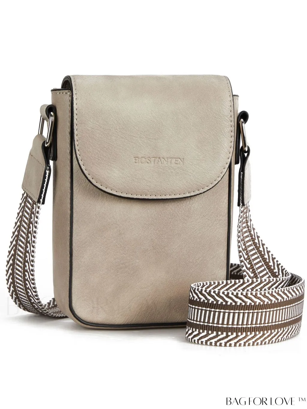 BagForLove - BOSTANTEN Stylish Leather Phone Wallet Crossbody Bags with Adjustable Guitar Strap for Women