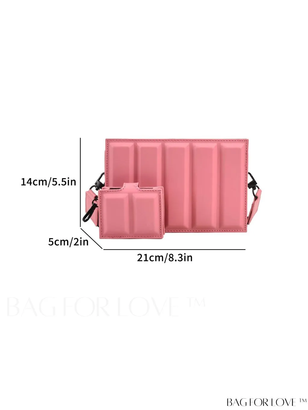 BagForLove - Chic Pink Box Bag: Stylish and Versatile for Everyday Wear