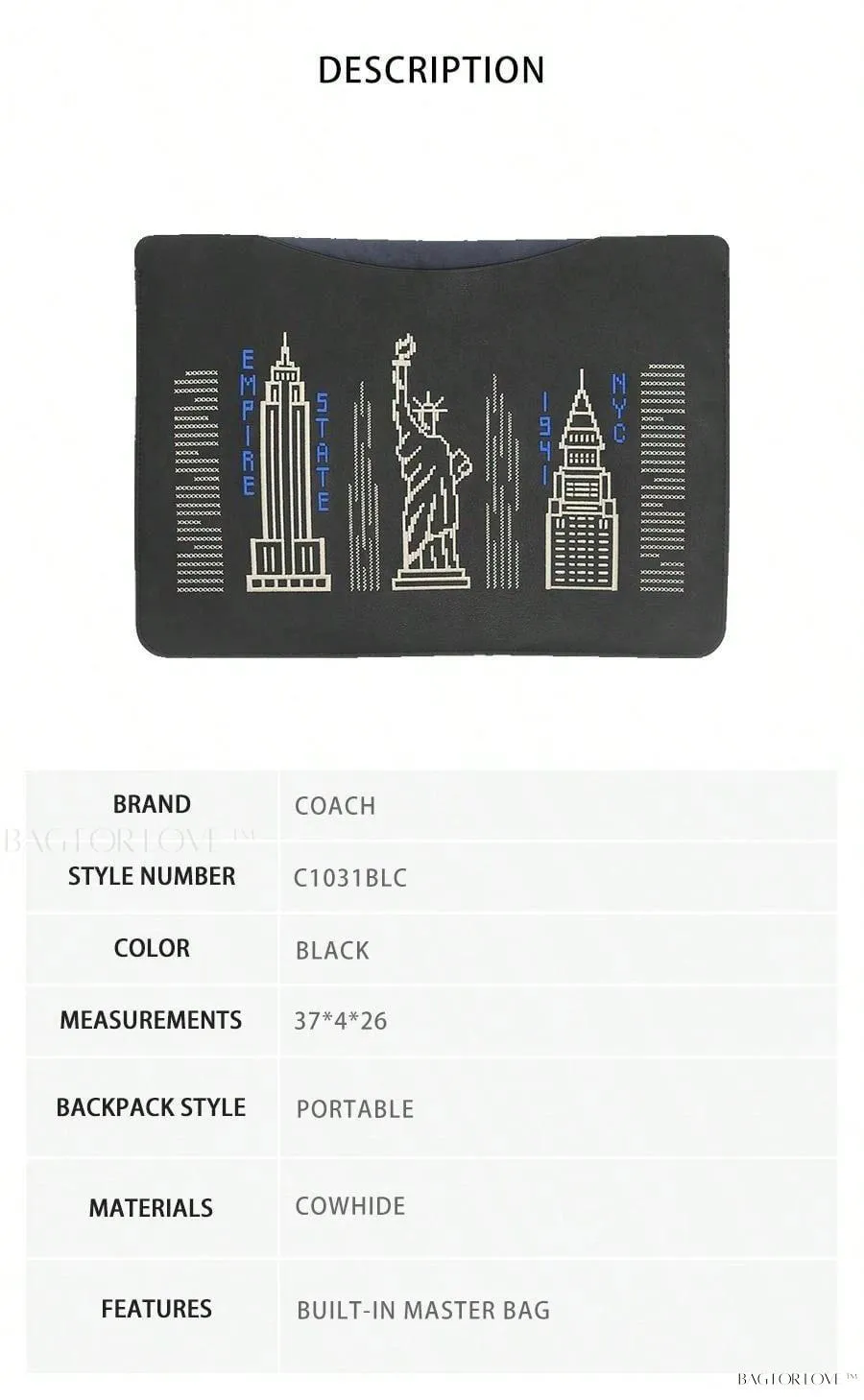 BagForLove - Professional Carry Case by Coach