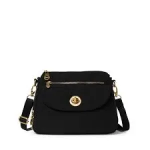 BAGGALLINI CALAIS BLACK GOLD HARDWARE CROSSBODY CAL532B0068