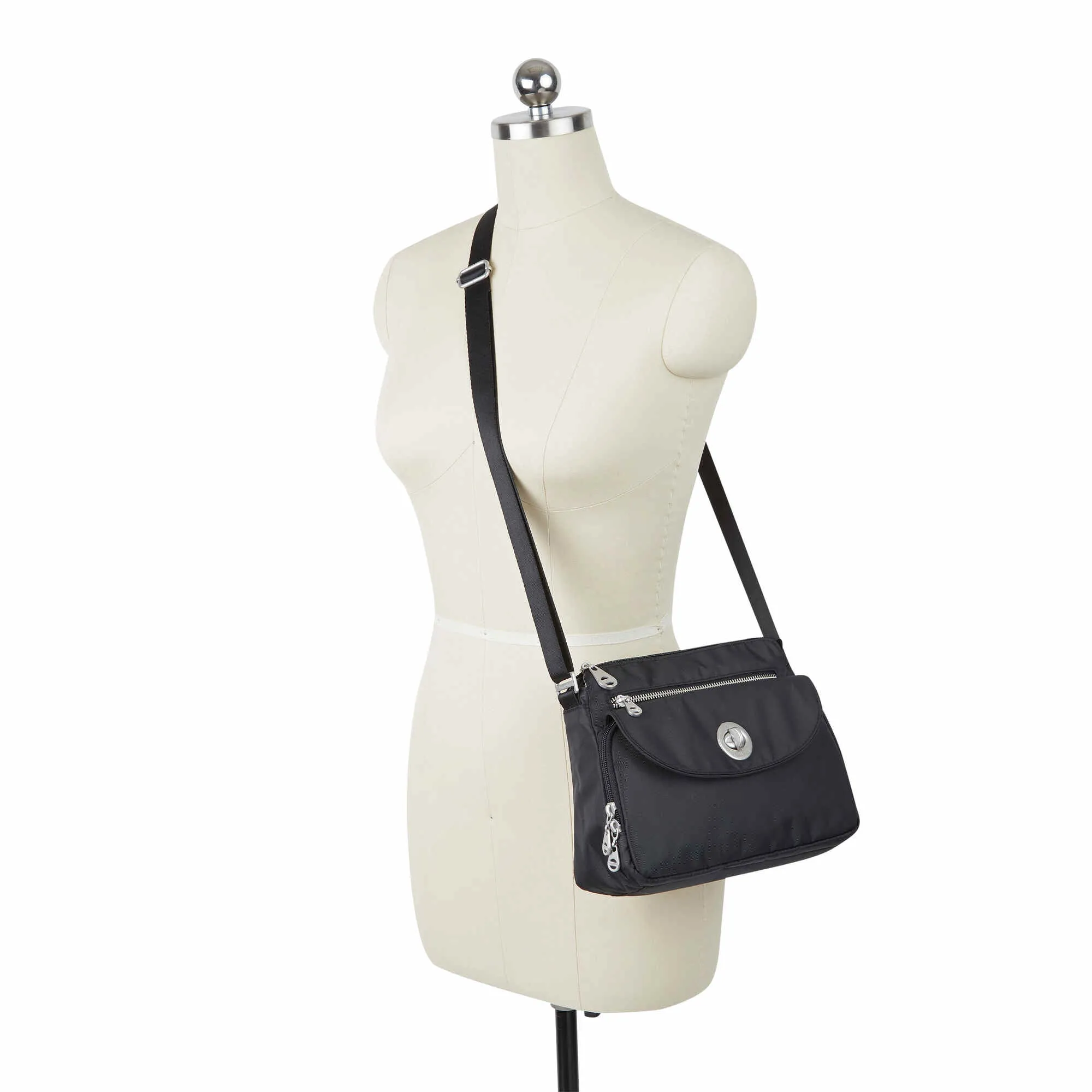 BAGGALLINI CALAIS BLACK GOLD HARDWARE CROSSBODY CAL532B0068