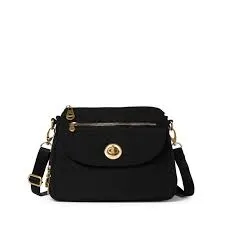 BAGGALLINI CALAIS BLACK GOLD HARDWARE CROSSBODY CAL532B0068