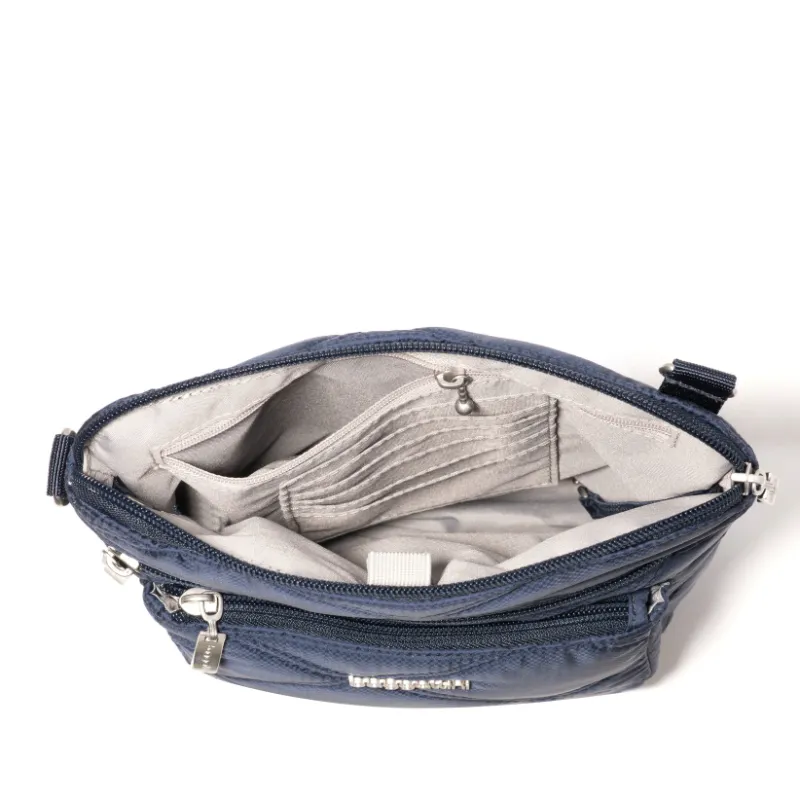 Baggallini Pocket Crossbody – French Navy Quilt