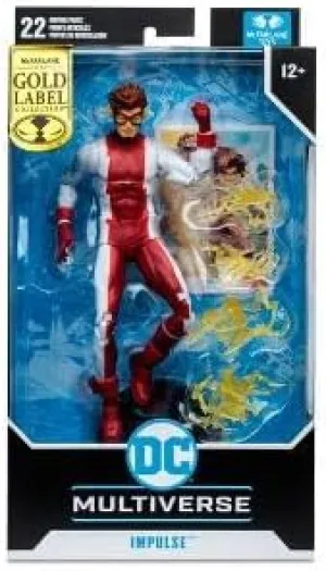BANDAI - McFarlane - DC Multiverse Flash War Action Figure, Impulse (Gold Label) Multicolor TM17017