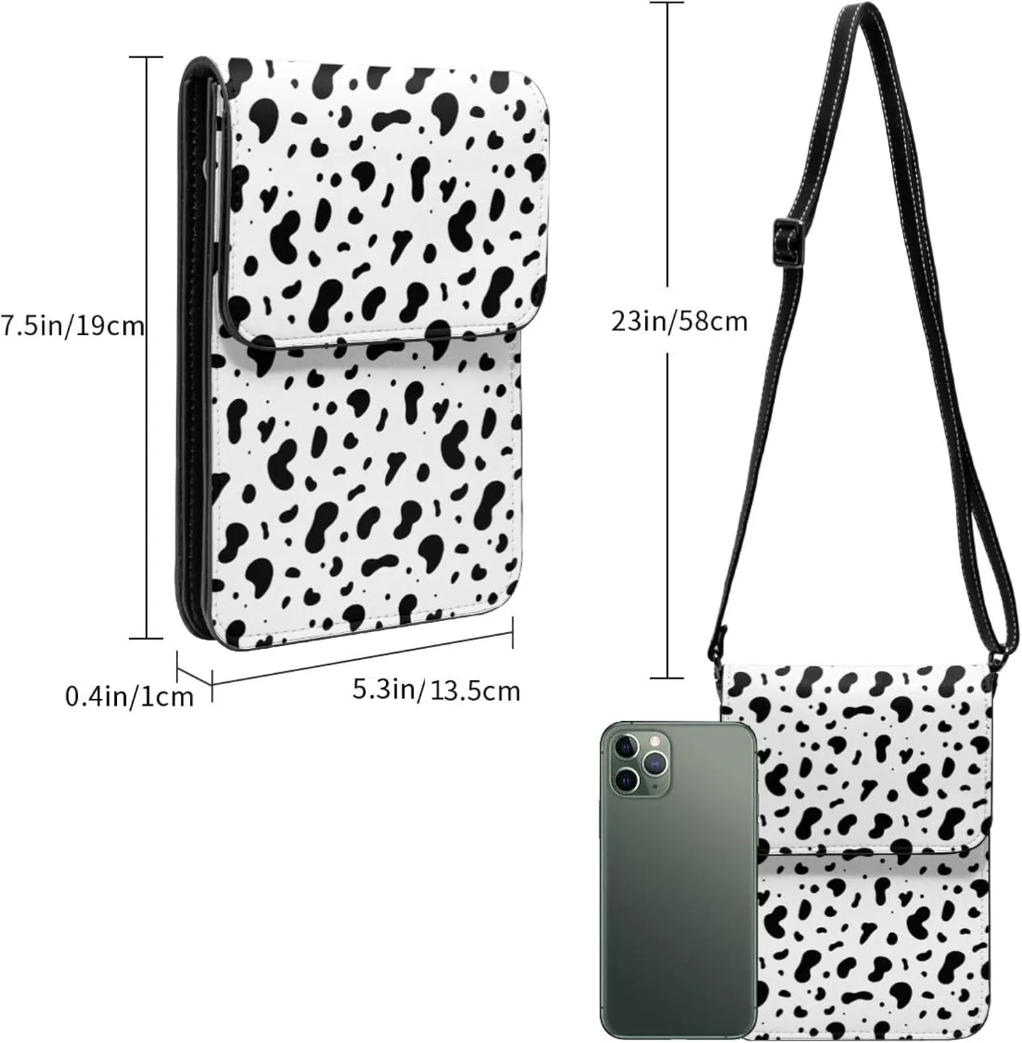 basketball Fire Leather Crossbody Cell Phone Purse Small Wallet Bags Adjustable Phone Bag for Women