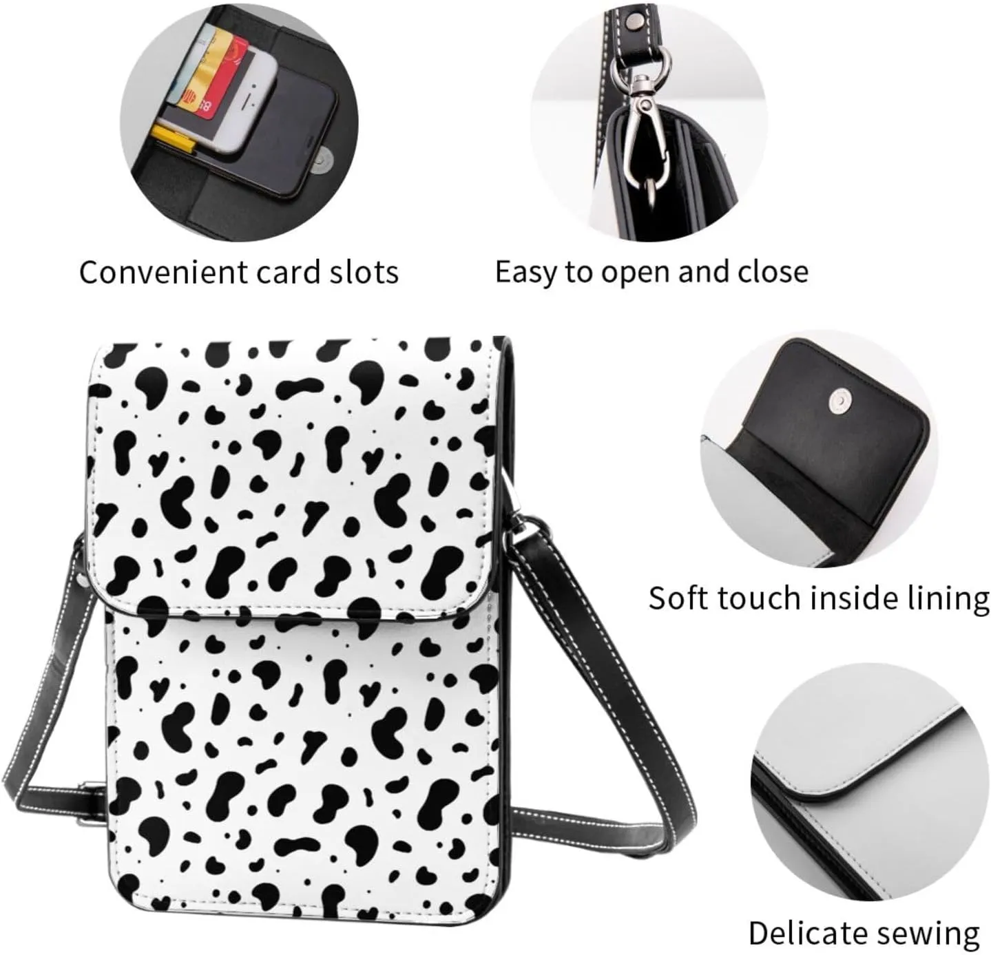 basketball Fire Leather Crossbody Cell Phone Purse Small Wallet Bags Adjustable Phone Bag for Women