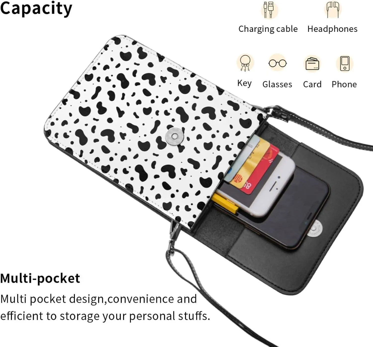 basketball Fire Leather Crossbody Cell Phone Purse Small Wallet Bags Adjustable Phone Bag for Women