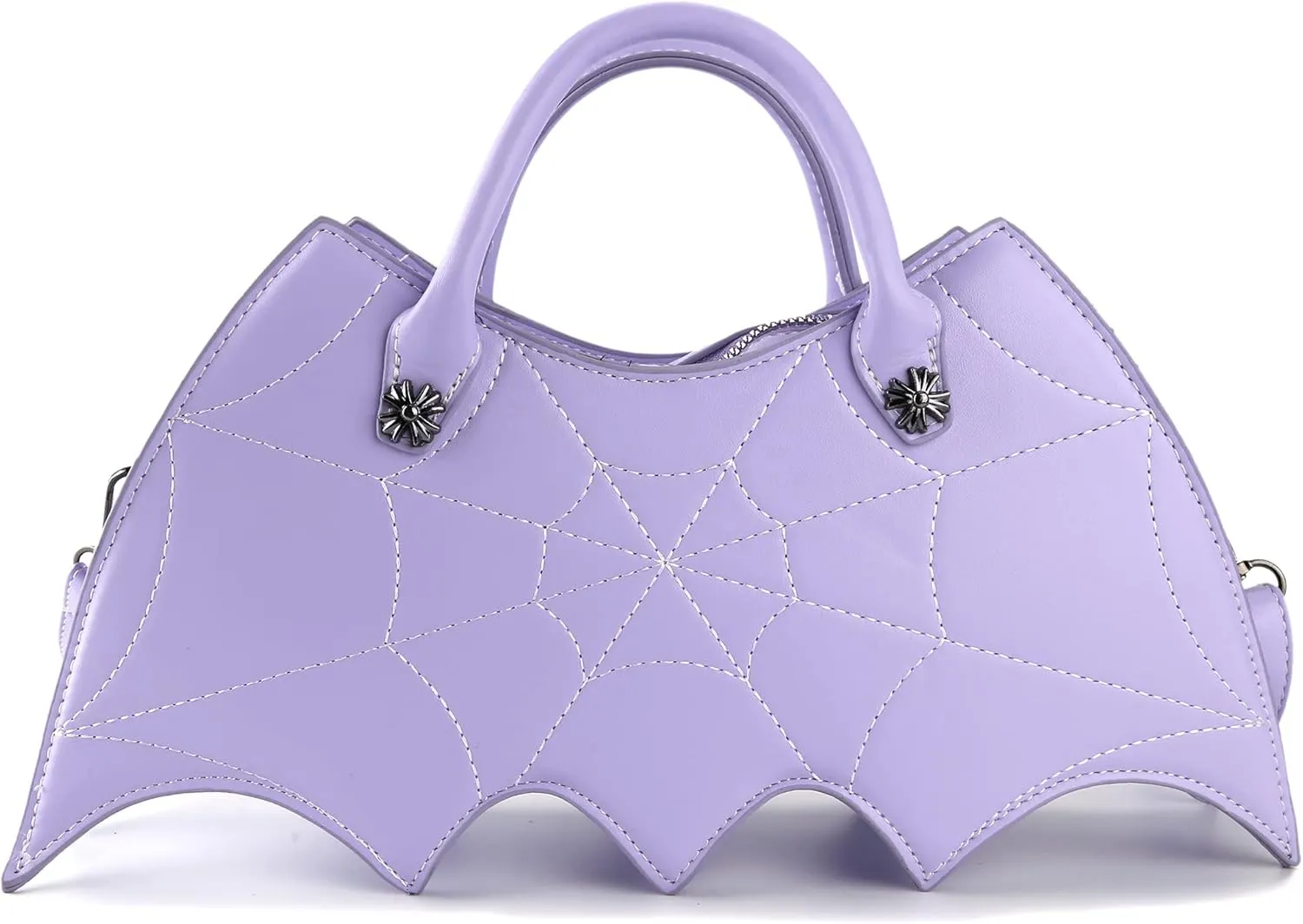Bat wing Shoulder bag,PU Spider Web Crossbody Handbag for Women