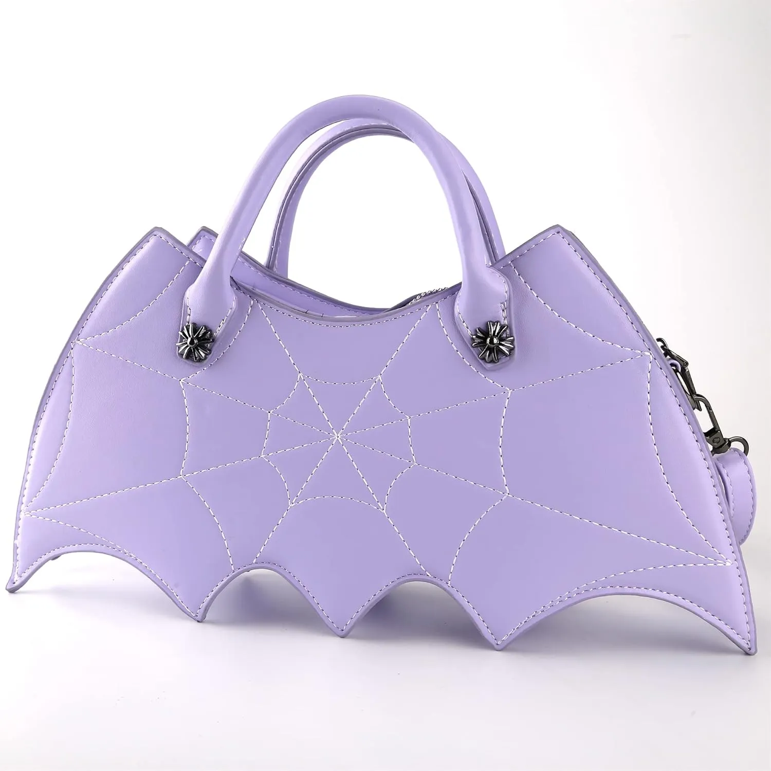 Bat wing Shoulder bag,PU Spider Web Crossbody Handbag for Women