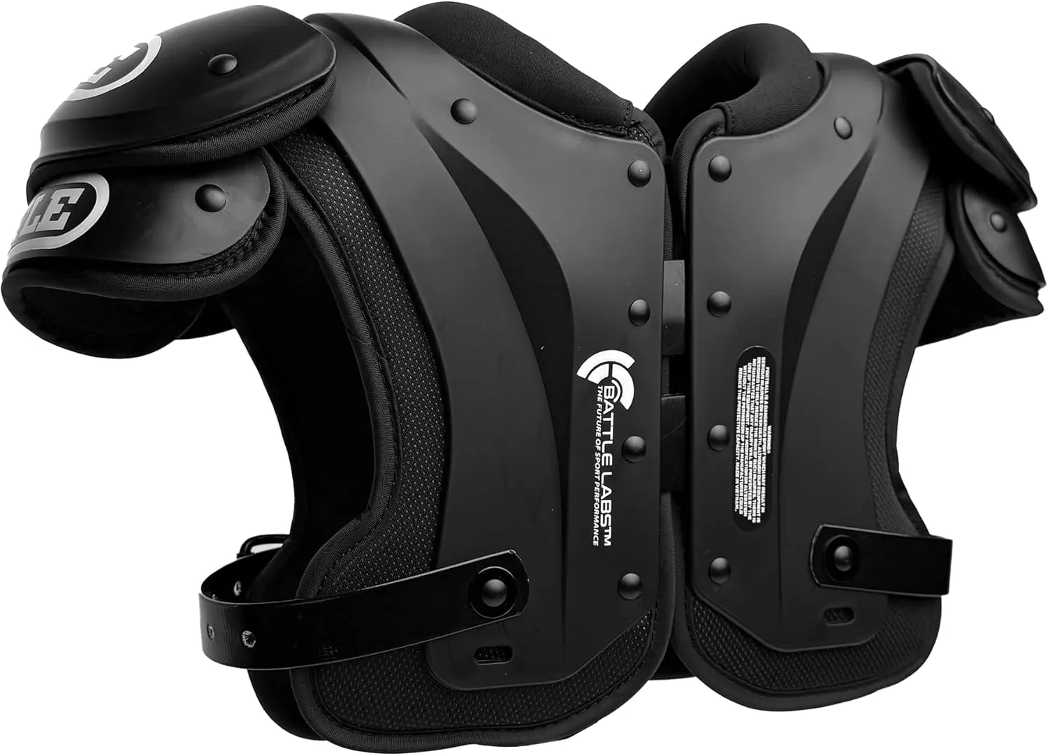 Battle Sports Phantom Football Shoulder Pads, Youth Size, Lightweight Design with Impact Protection