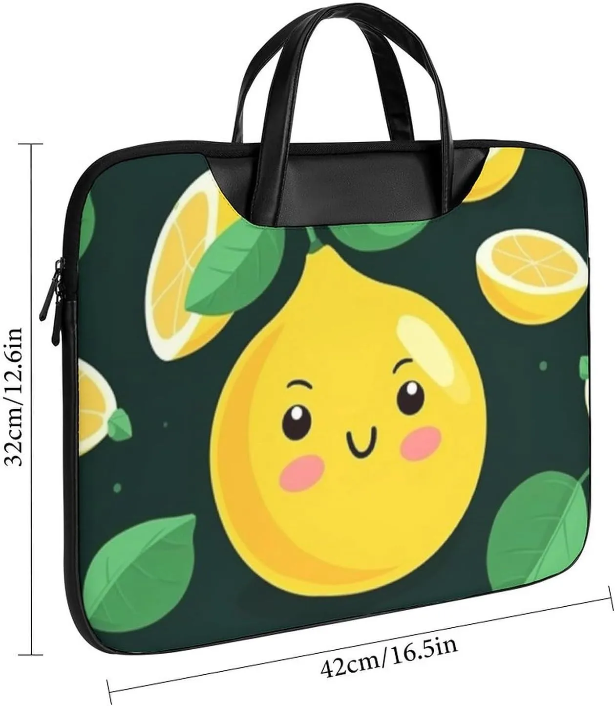 Beach Surfboard Laptop Bag for Women Handheld Leather Computer Bag Laptop Messenger Bag Briefcase