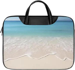 Beach Surfboard Laptop Bag for Women Handheld Leather Computer Bag Laptop Messenger Bag Briefcase