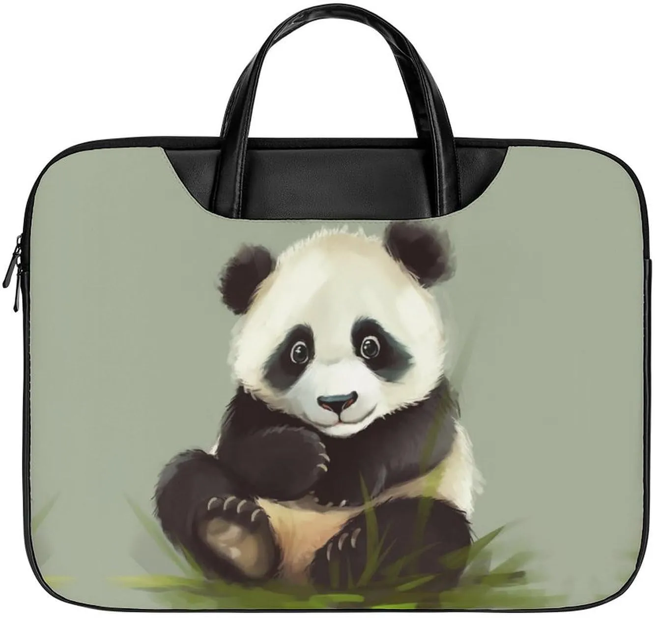 Beautiful Sunflower Laptop Bag for Women Handheld Leather Computer Bag Laptop Messenger Bag Briefcase