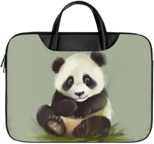Beautiful Sunflower Laptop Bag for Women Handheld Leather Computer Bag Laptop Messenger Bag Briefcase