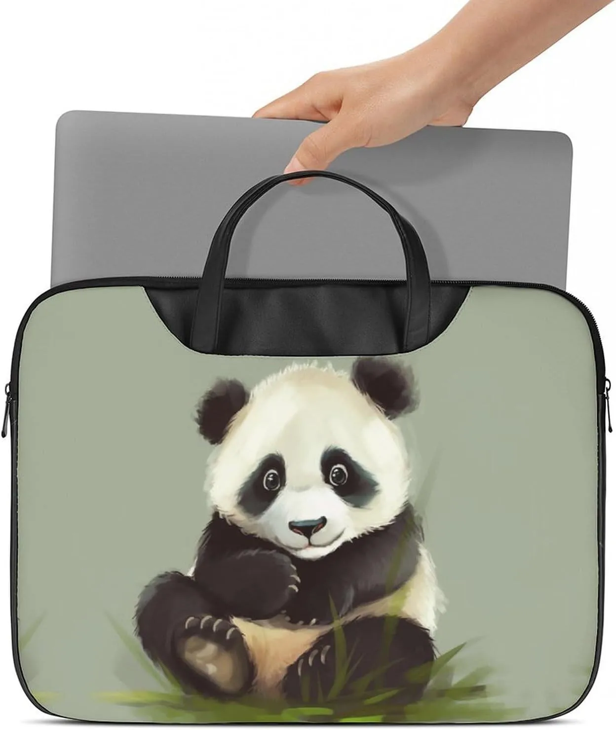 Beautiful Sunflower Laptop Bag for Women Handheld Leather Computer Bag Laptop Messenger Bag Briefcase