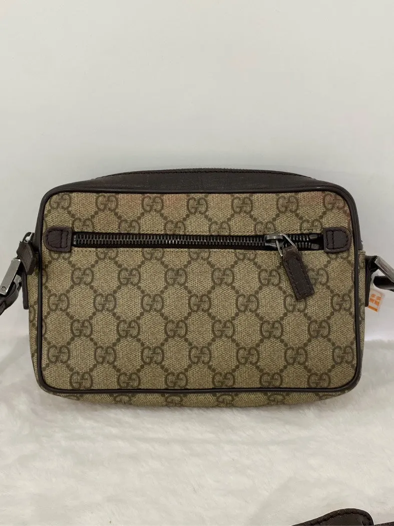 Beige Gucci Canvas Cost-efficient Smart-connected Box Camera Bag Monogram Crossbody