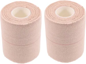 BESPORTBLE 2rolls Portable Cohesive Wrist Bandages of Breathable Adhesive Sports Tape Elastic Wrap for First Aid and Protection Skin-Friendly for Sports and Exercise