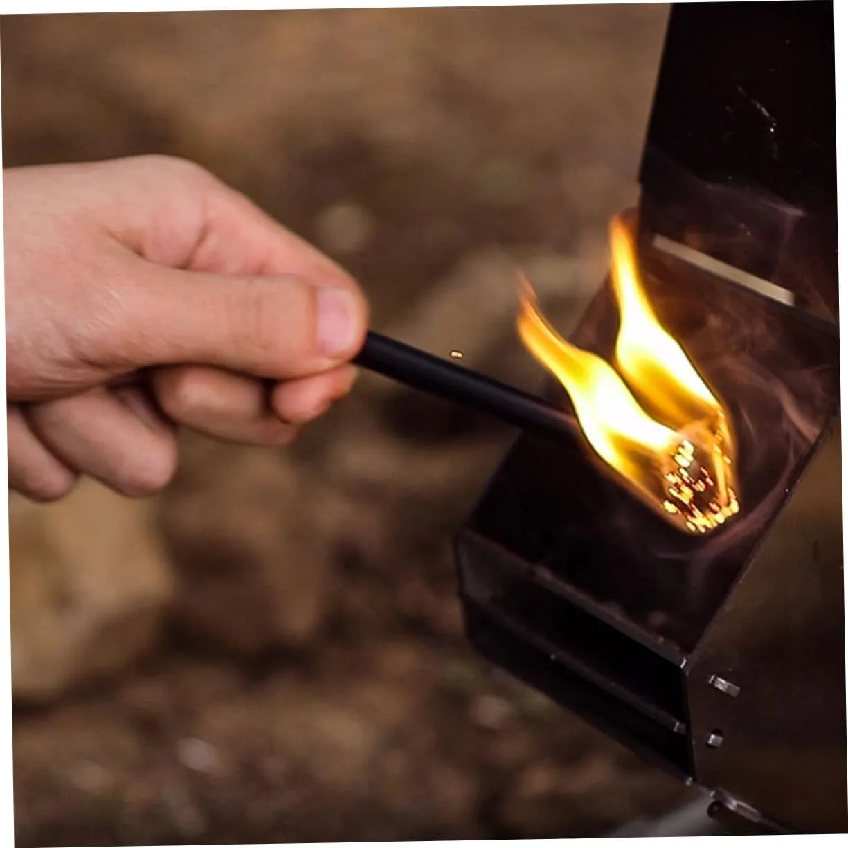 BESPORTBLE Firelighters Fun Camping Stuff Starters for Grill Camping Utensils Emergency Kit Lectric Wick Flint Fire
