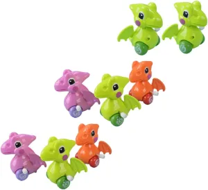 BESTonZON 8pcs Clockwork Dinosaur Toys for Boy Girl Wind-up Playthings Engaging Fun for Toddlers Creative Design Bright Colors for Birthdays and Special Occasions Color