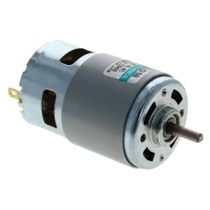 Bettomshin 1Pcs DC Motor 24V 12000RPM Micro Motor Mini Motor Electric Motor D-Type Shaft for RC Boat Toys Model DIY Hobby, 775 Type