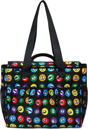 Bingo Tote Bag with Pockets for Daubers and Accessories