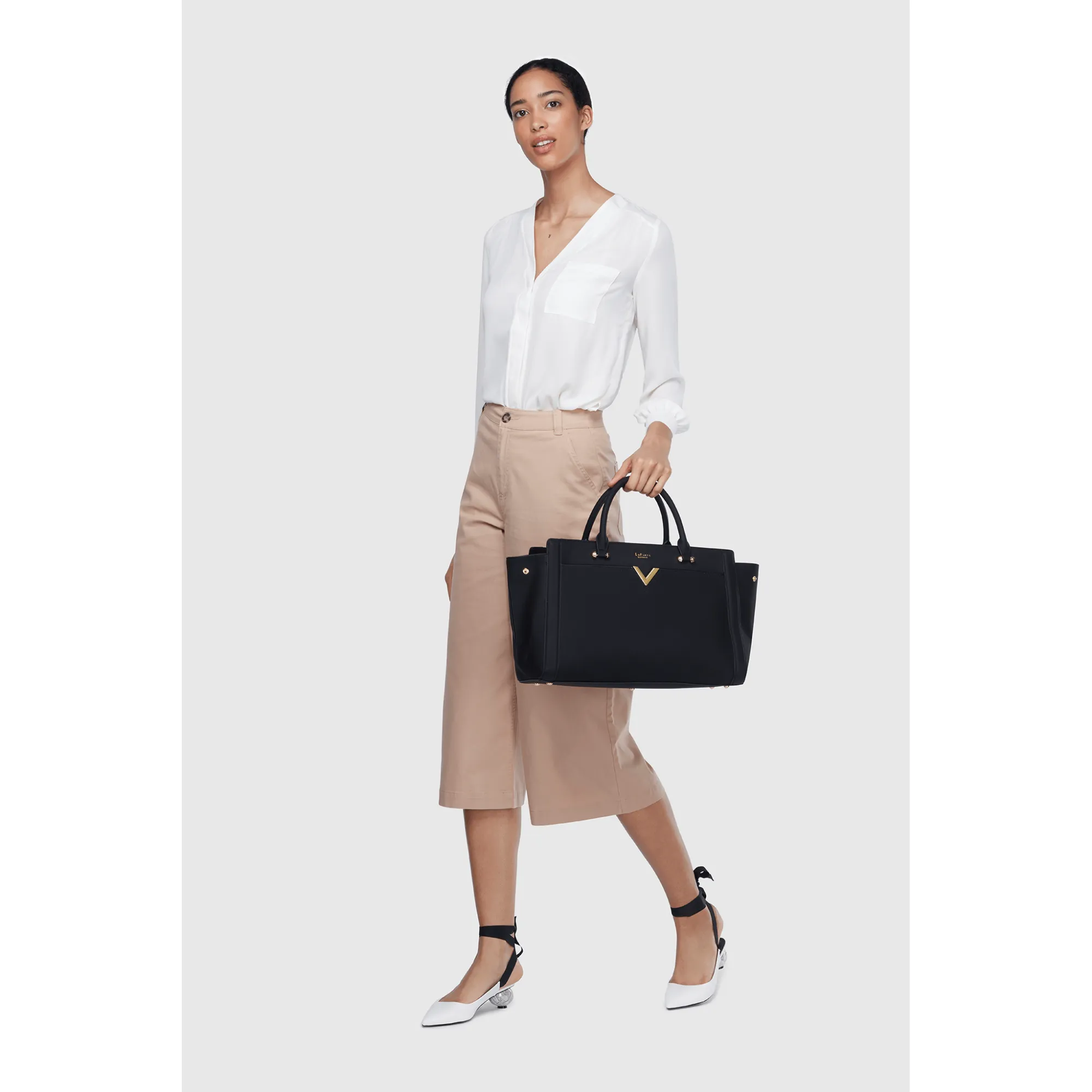 Black - Dawson Ladies Laptop Handbag