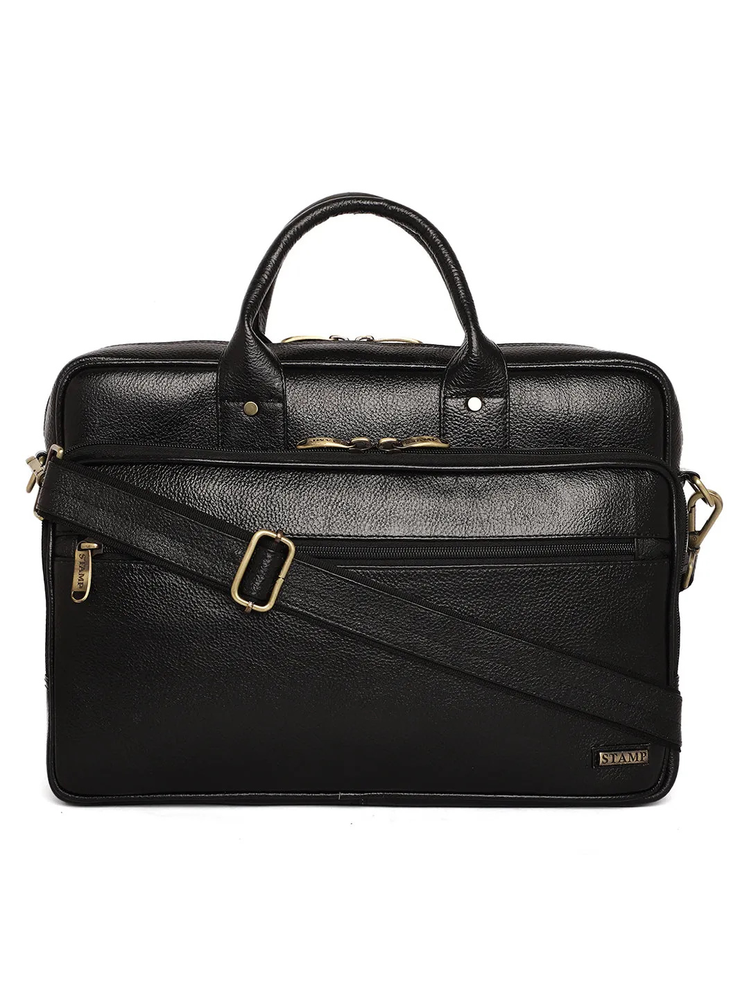 Black Leather Laptop / Office Bags ZP12110
