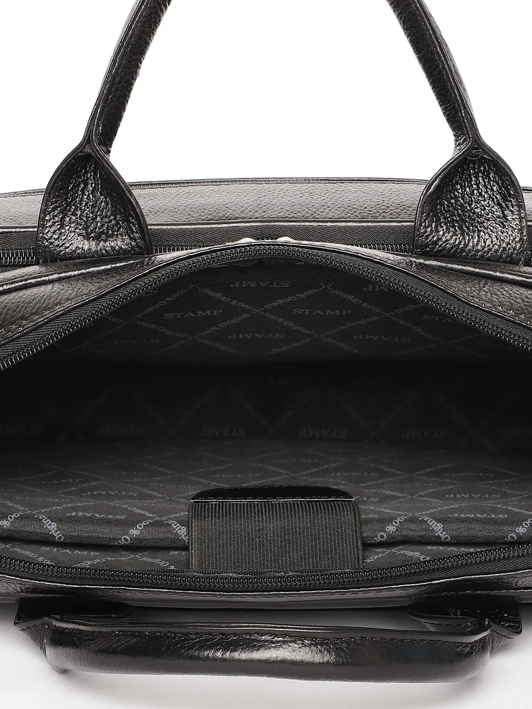 Black Leather Laptop / Office Bags ZP12110