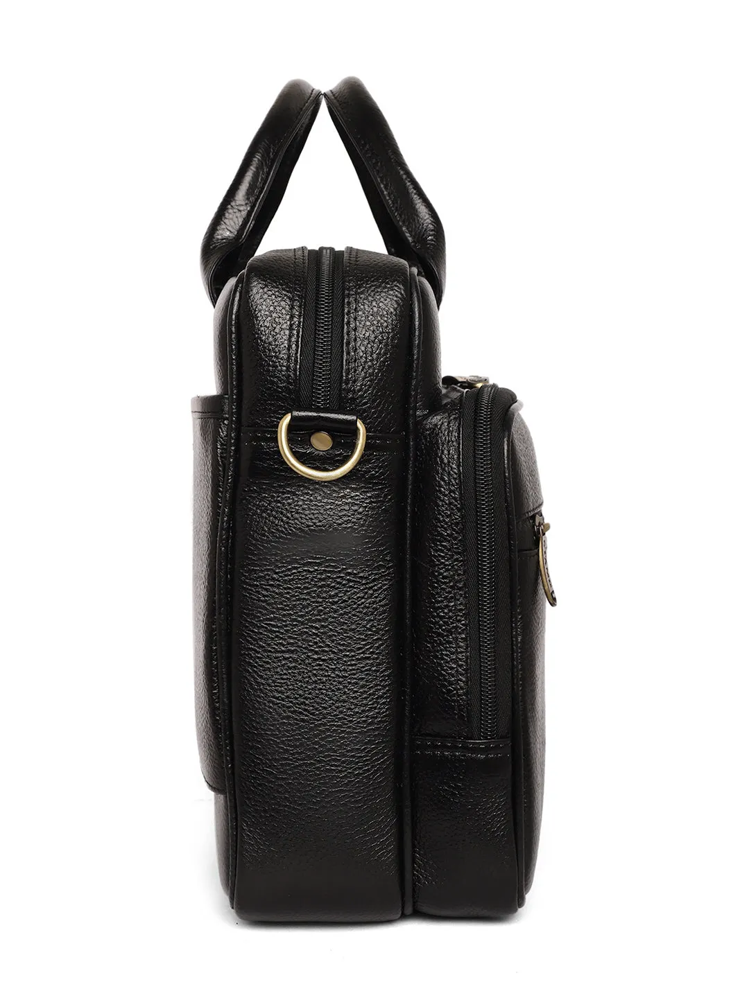 Black Leather Laptop / Office Bags ZP12110