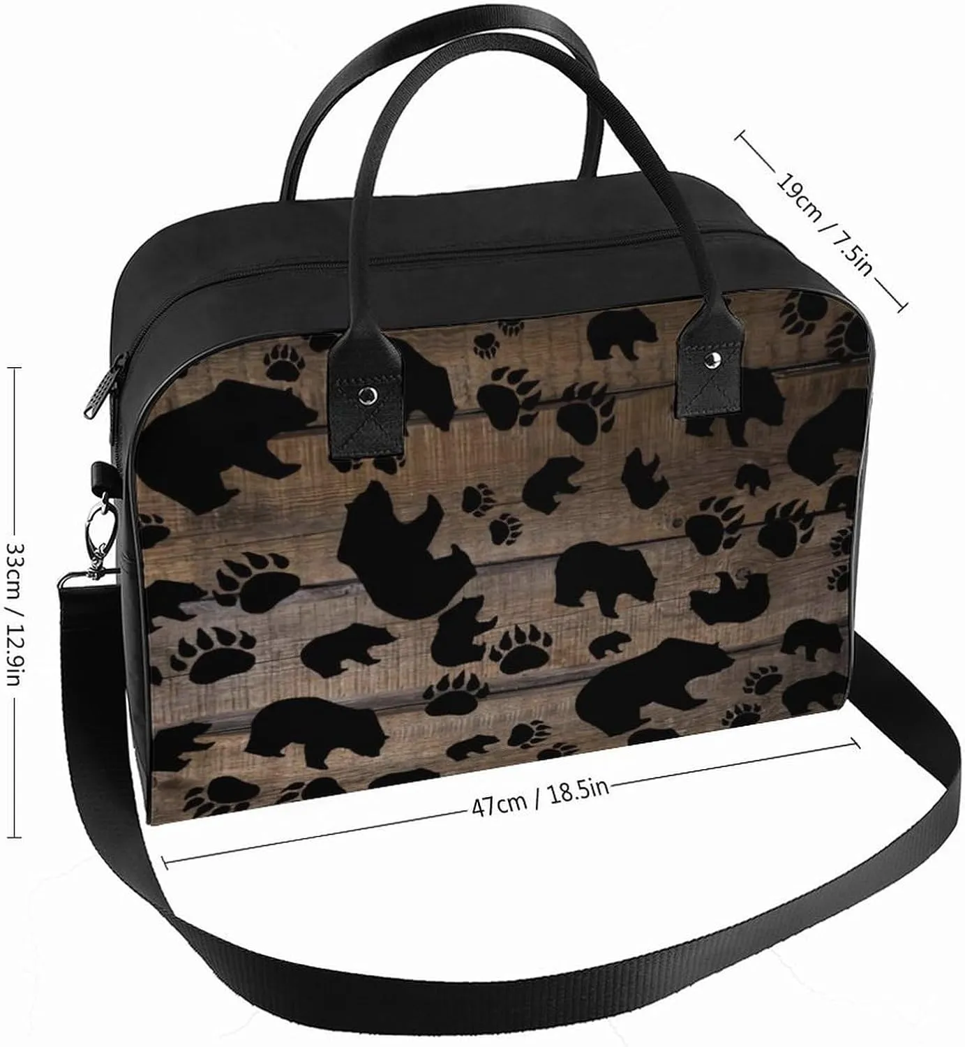 Blue Quaker Parrots Fashionable Large Capacity Travel Handbag Unisex