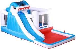 Bouncy Castle, Sports Toys Children's Inflatable Castle Children's Water Amusement Park Outdoor Slide Trampoline Outdoor Children's Paddling Pool Larg