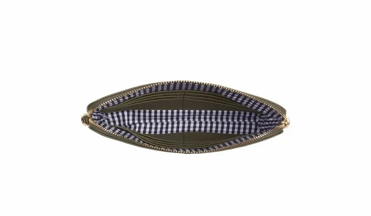 Bowery Wallet- Khaki Saffiano