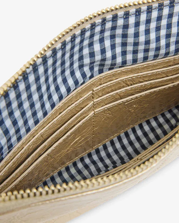 BOWERY WALLET | Light Gold Crinkle