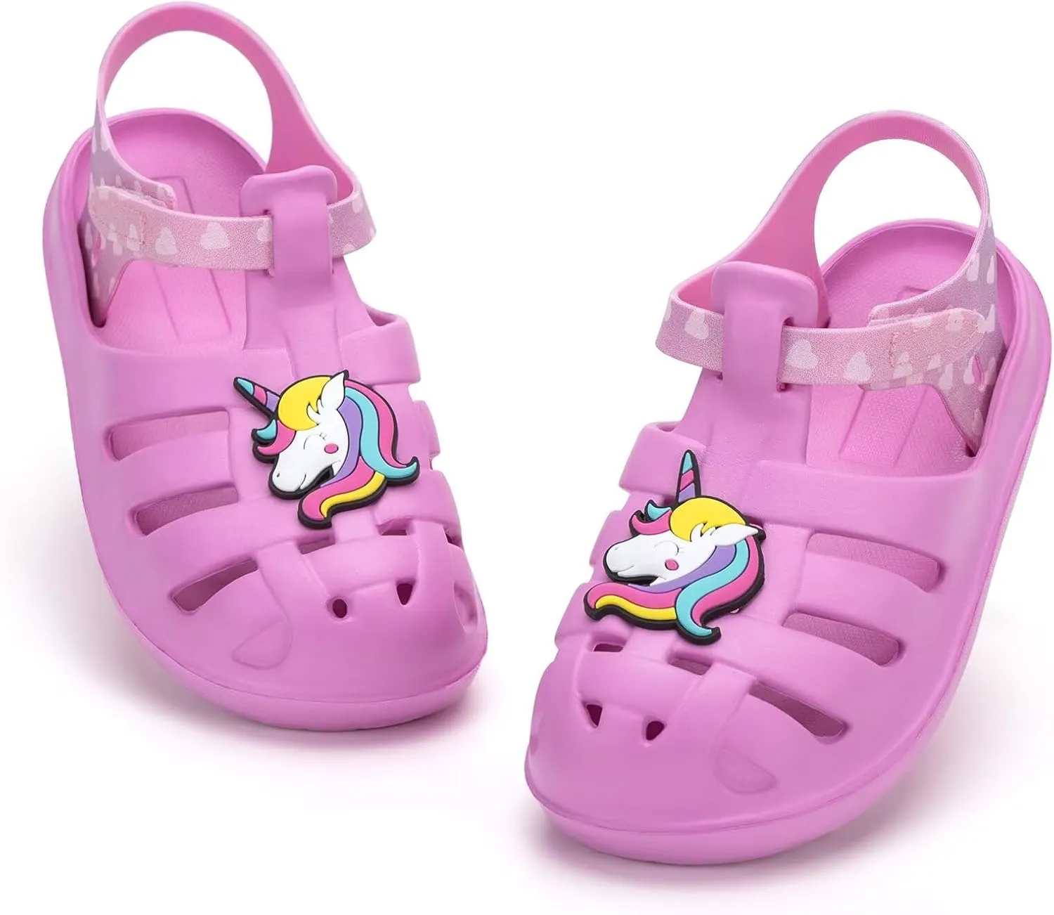 Boys Girls Sandals Toddler Lightweight EVA Water Shoes Kids Closed Toe Fisherman Sandals Summer Beach Sports Shoes Outdoor