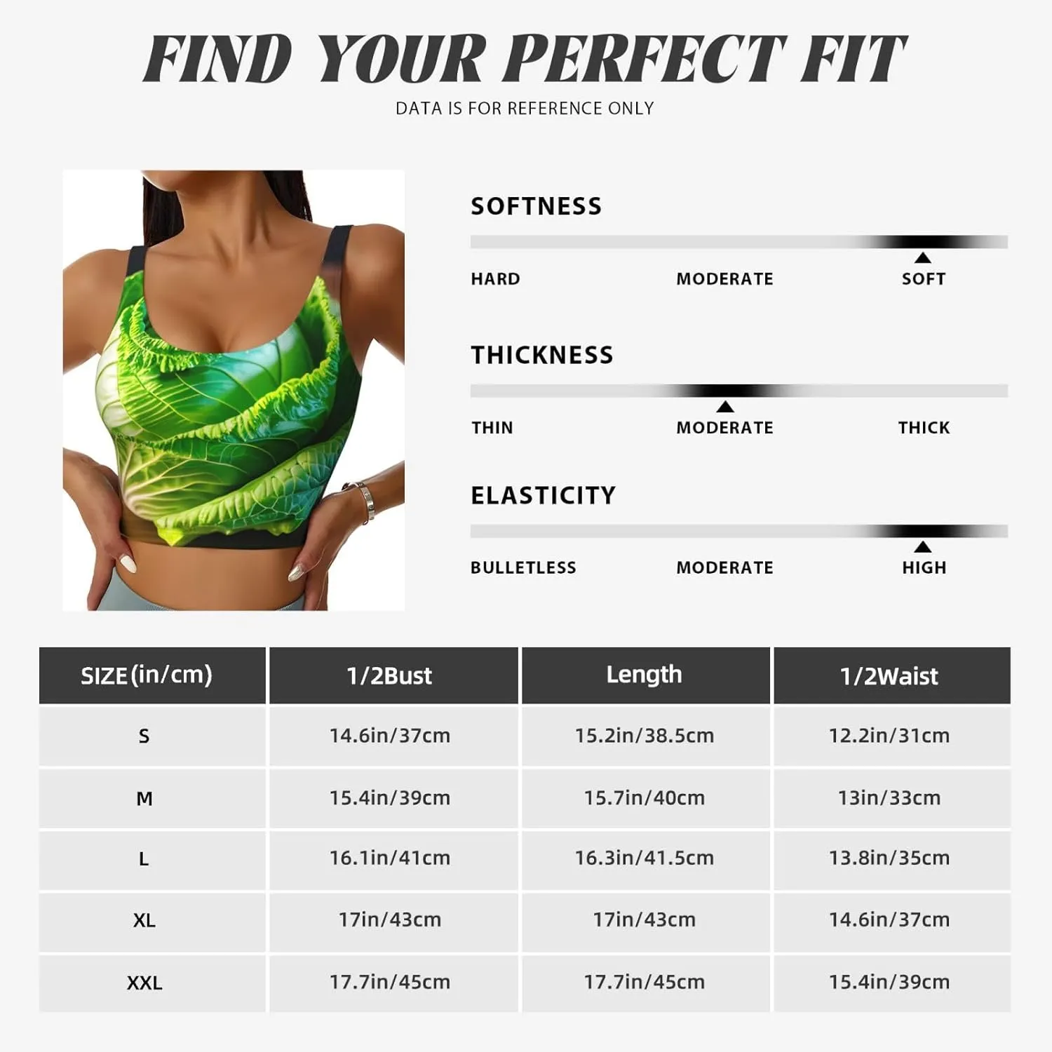 Bright Cabbage Print Women Functional Sports Vest Yoga Vest, Workout Vest for Women Lightweight Trendy