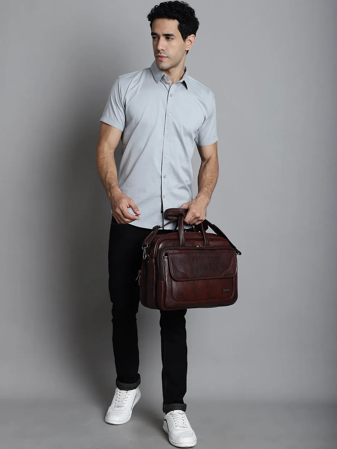 Brown Leather Laptop / Office Bags ZP12137