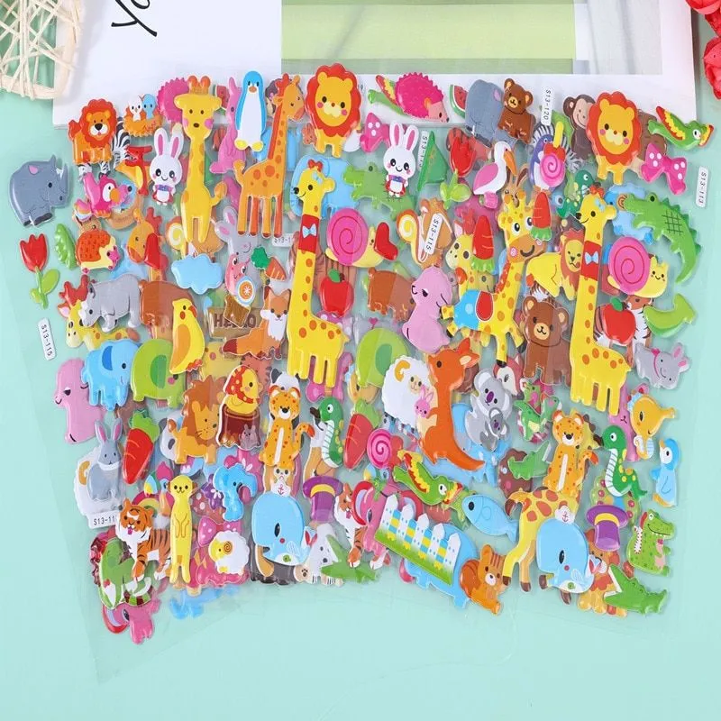 Bump Stickers | Cute Cartoon Animal Stickers for Kids & Baby Gifts