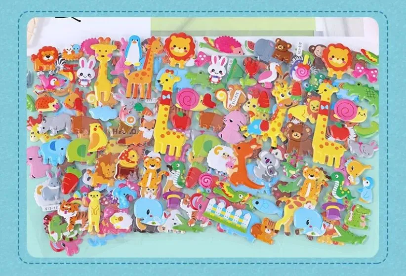 Bump Stickers | Cute Cartoon Animal Stickers for Kids & Baby Gifts