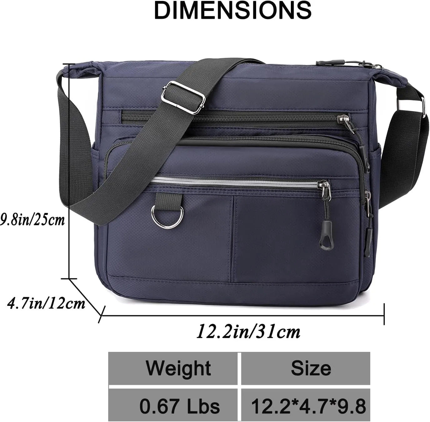 Canvas Messenger Bag - Vintage Crossbody Shoulder Bag Outdoor Travel Bag