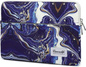 Canvaslife Blue Marble Patten Laptop Sleeve 14 inch 14.0 inch Laptop case Bag