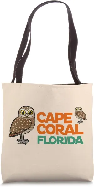 Cape Coral Florida Burrowing Owls Birdorable Tote Bag
