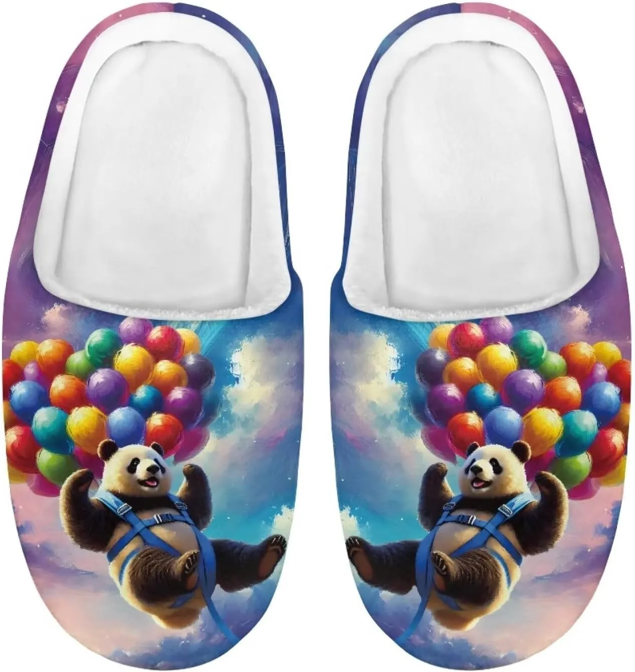 Cartoon Animal Children's Plush Slippers Washable House Slippers Cute Patterns Comfortable Flannel Indoor Winter Shoes SizeUS 9-15